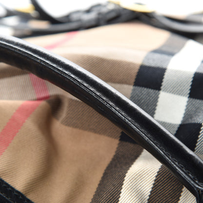 Burberry House Check Bridle Calfskin Medium Gosford Hobo Black 18 of 18