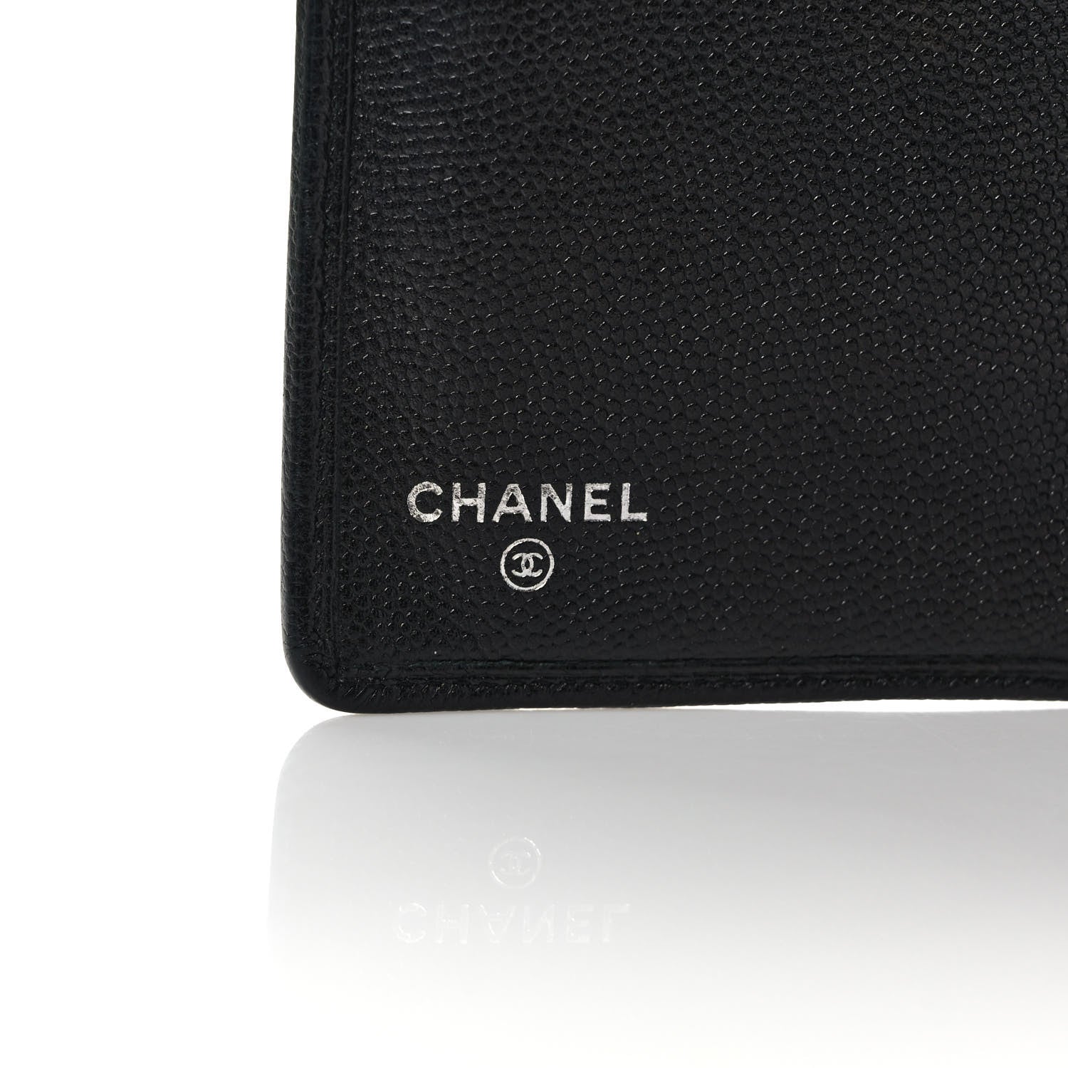 Chanel Caviar Sevruga Yen Wallet Black 6 of 8