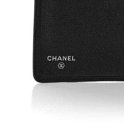 Chanel Caviar Sevruga Yen Wallet Black 6 of 8