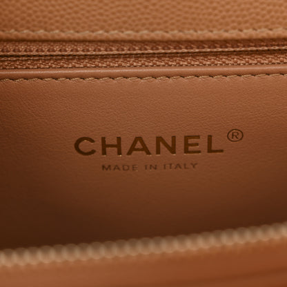 Chanel Caviar Quilted Small Coco Chain Handle Flap Brown 6 of 16