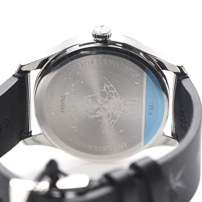 Gucci Stainless Steel Calfskin 38mm G-Timeless Bee Star Hologram Quartz Watch Black 5 of 6