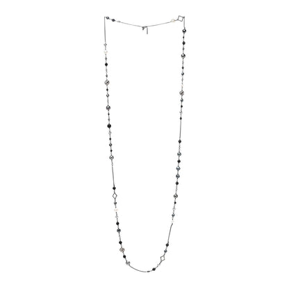 David Yurman Sterling Silver Black Onyx Hematite Elements Chain Necklace 2 of 4