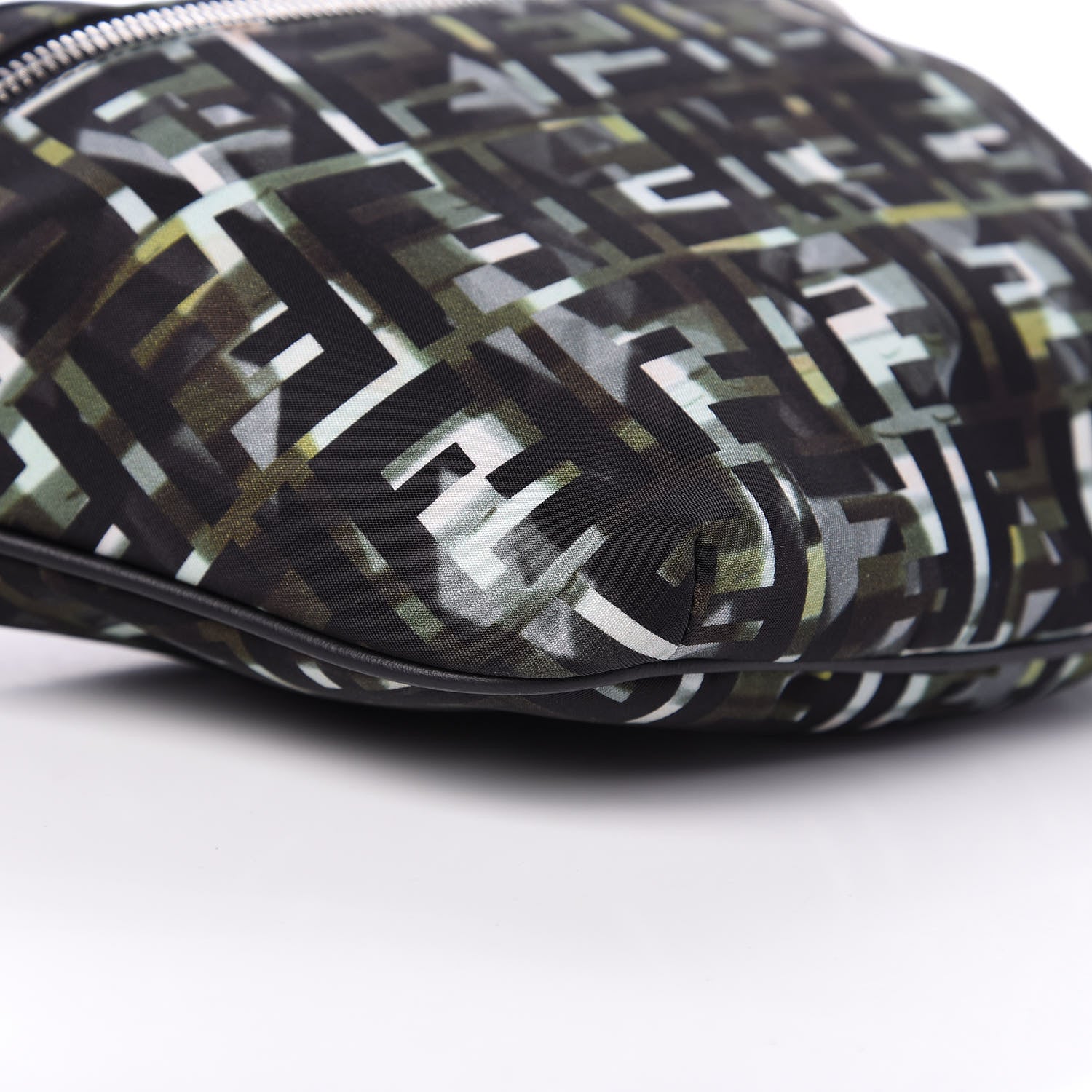 Fendi Nylon CamouFF Belt Bag Black Multicolor 9 of 11