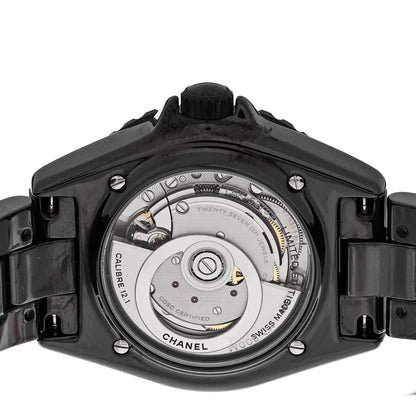Chanel Stainless Steel Ceramic 38mm J12 Wanted de Chanel Automatic Watch Black 4 of 5