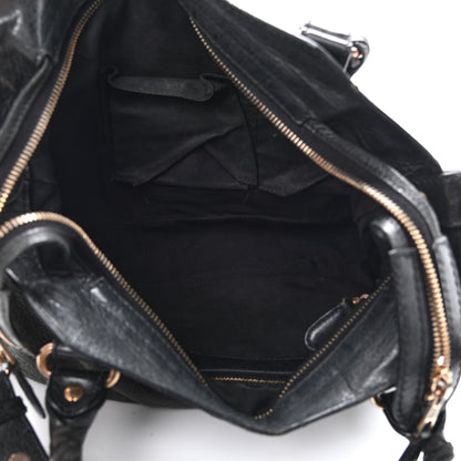 Balenciaga Agneau Giant 12 Rose Gold Hardware Town Black 5 of 13