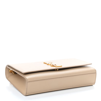 Saint Laurent Grain De Poudre Medium Monogram Kate Satchel Nude Powder 4 of 9
