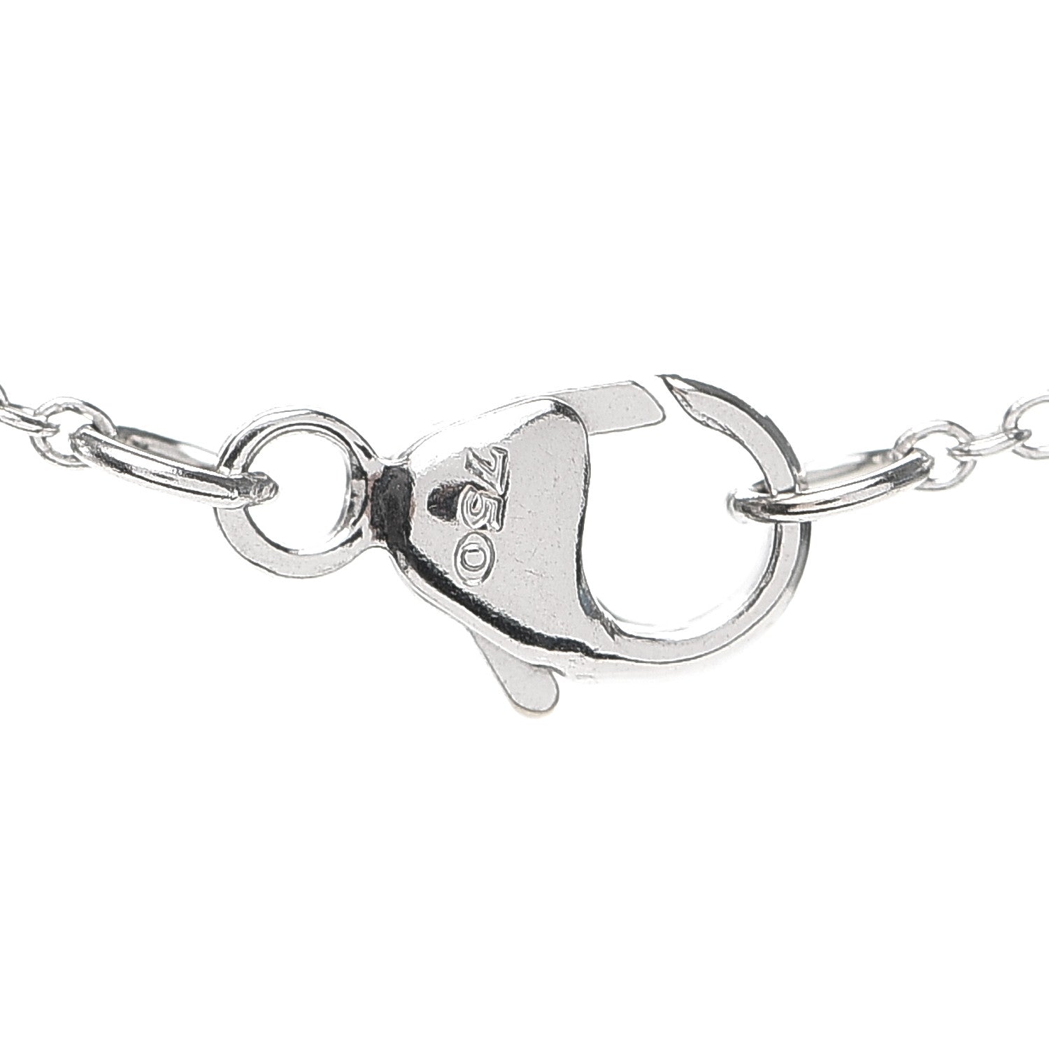 David Yurman 18K White Gold Diamond Cable Collectibles Pave Charm Pendant Necklace 5 of 6