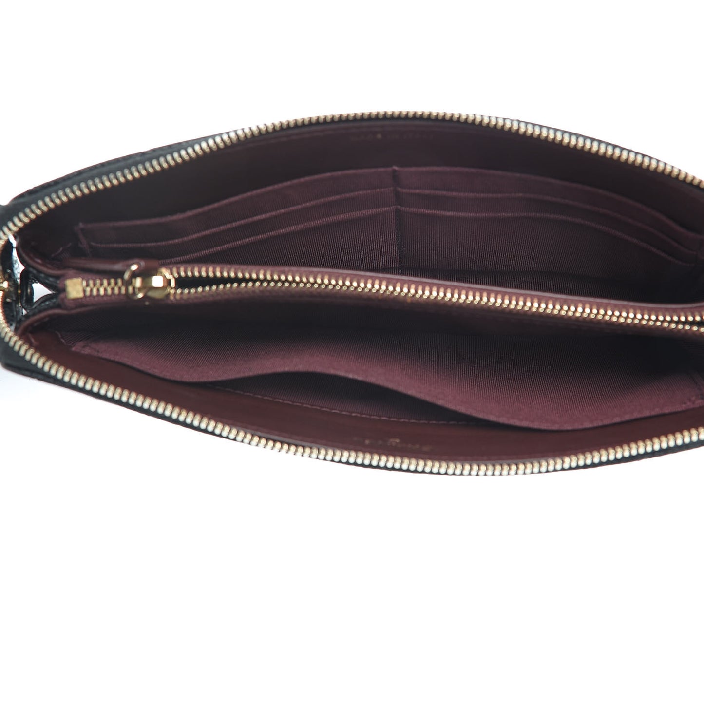 Caviar Quilted Small Zipped Pouch Black