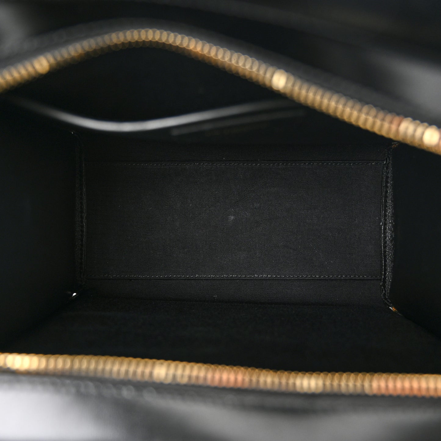Shiny Calfskin Small Uptown Tote Black