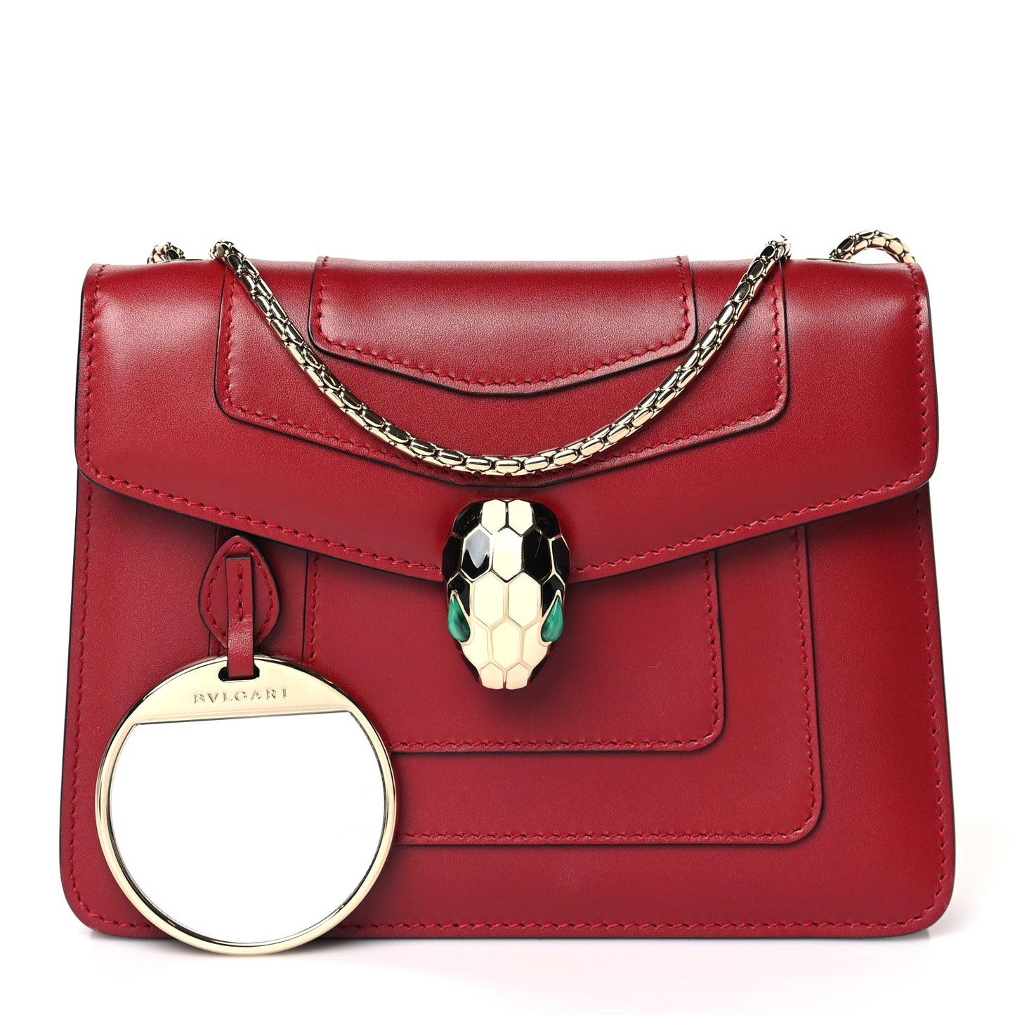 Calfskin Serpenti Forever Crossbody Bag Red