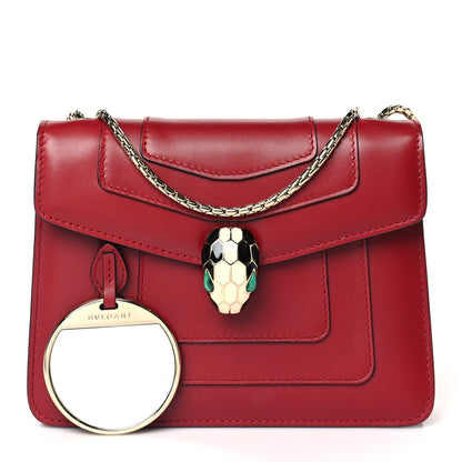 Bulgari Calfskin Serpenti Forever Crossbody Bag Red 1 of 8