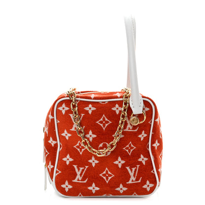 Louis Vuitton Monogram Jacquard Velvet Square Bag Terracotta Brown 1 of 9
