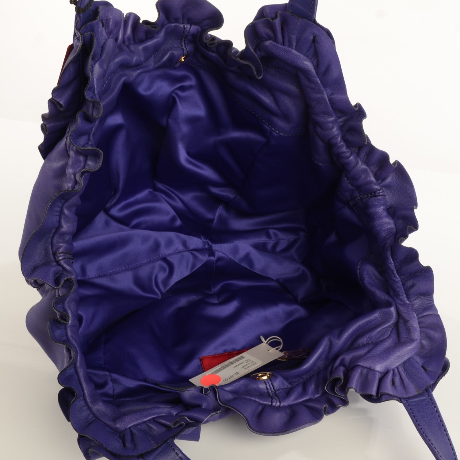Valentino Garavani Nappa Ruffle Idylle Tote Violet 5 of 8