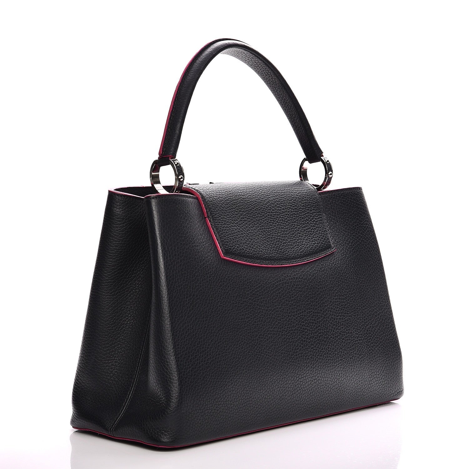 Louis Vuitton Taurillon Capucines MM Cobalt Fuchsia 3 of 9