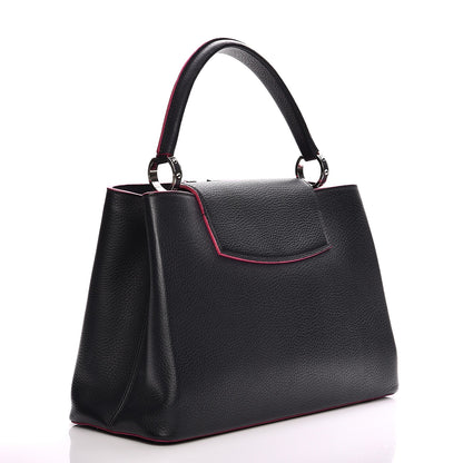Louis Vuitton Taurillon Capucines MM Cobalt Fuchsia 3 of 9