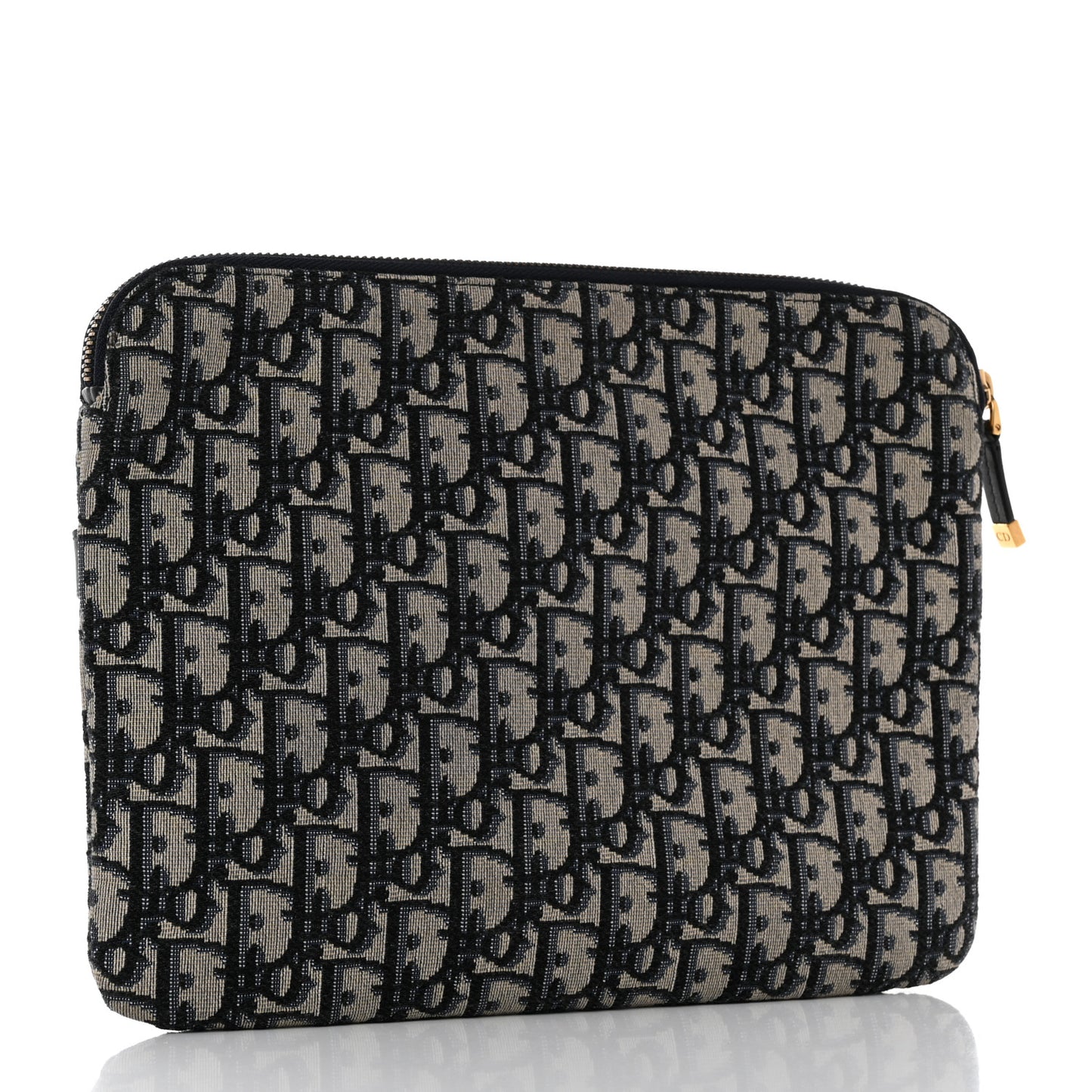 Oblique Pouch Clutch Blue