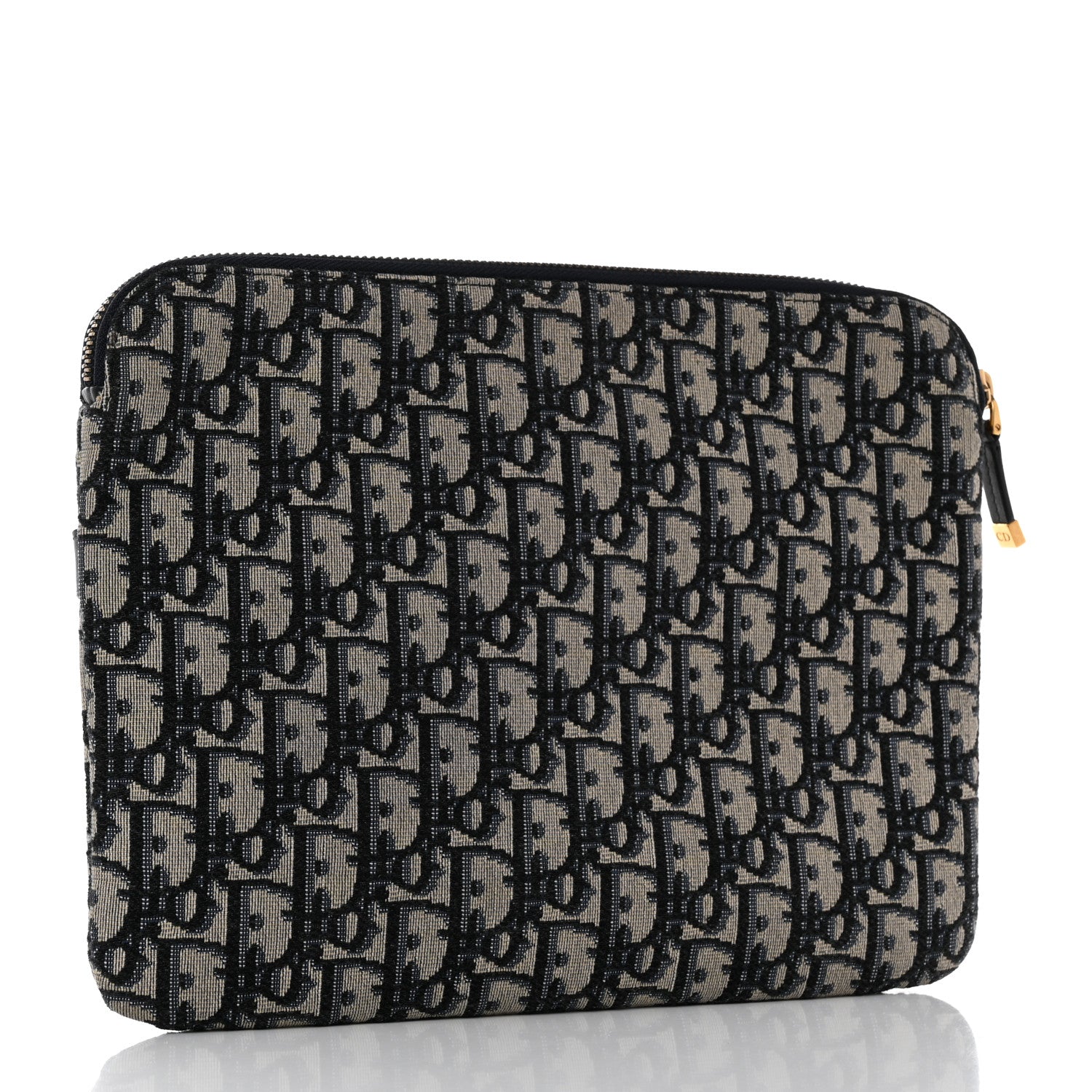 Christian Dior Oblique Pouch Clutch Blue 3 of 7