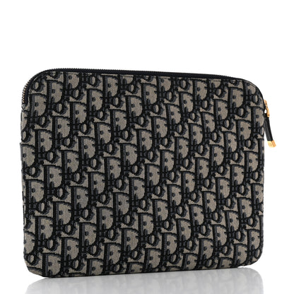 Christian Dior Oblique Pouch Clutch Blue 3 of 7
