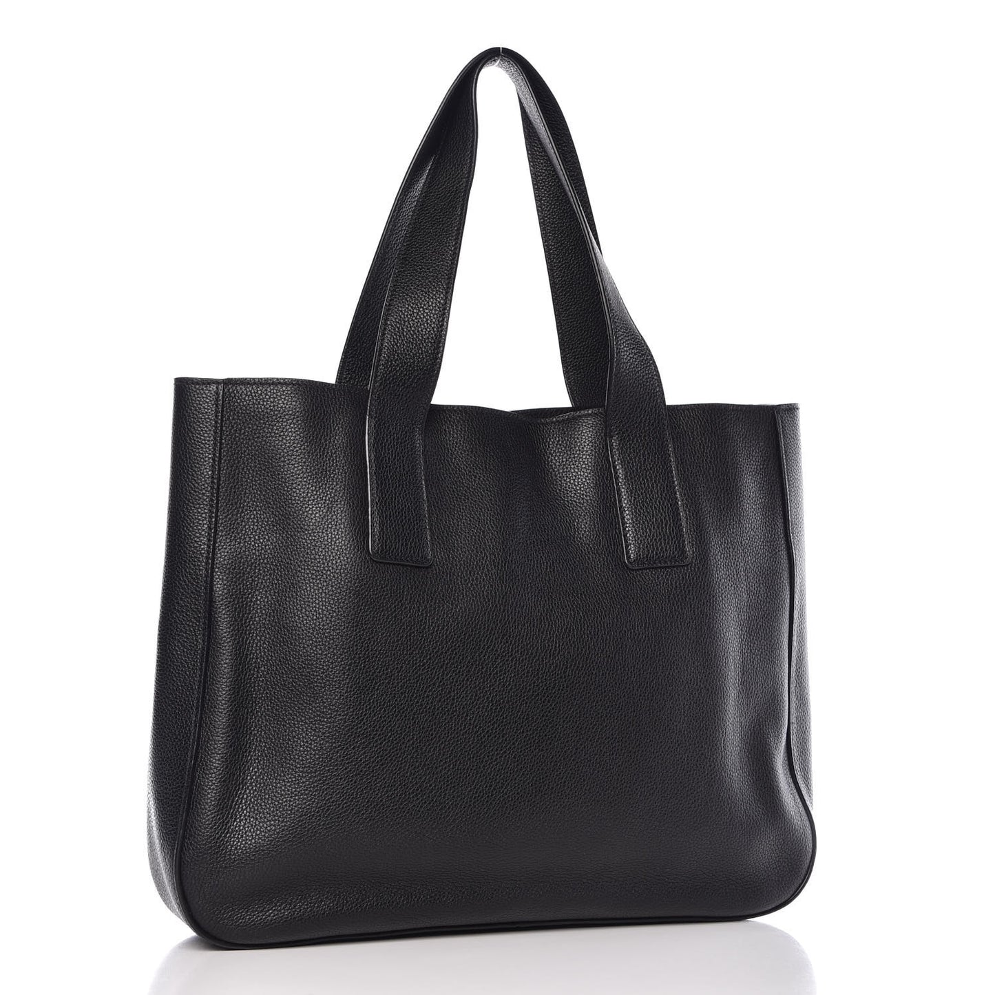 Vitello Daino Tote Black
