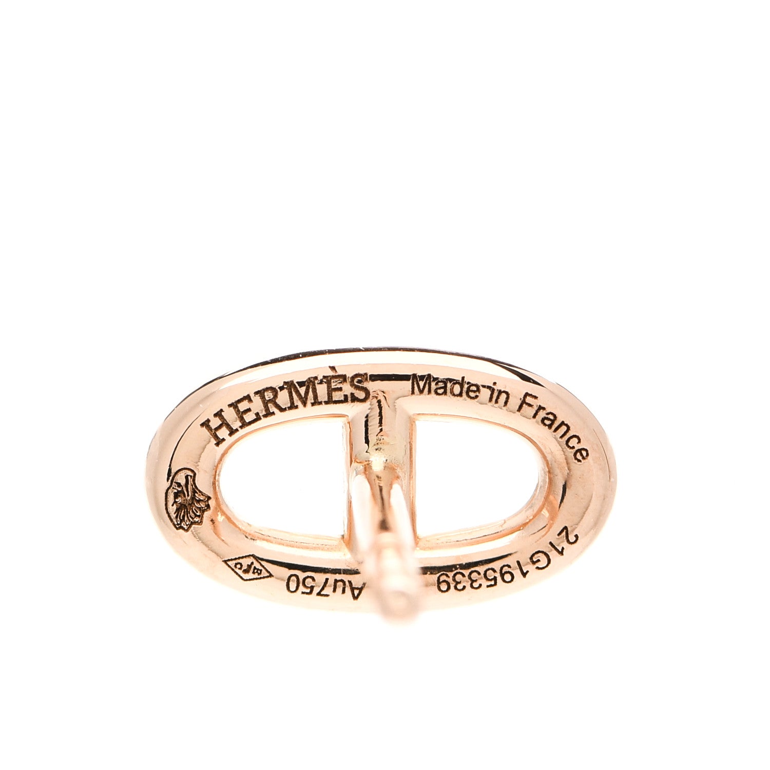 Hermes 18K Rose Gold TPM Farandole Stud Earrings 3 of 5
