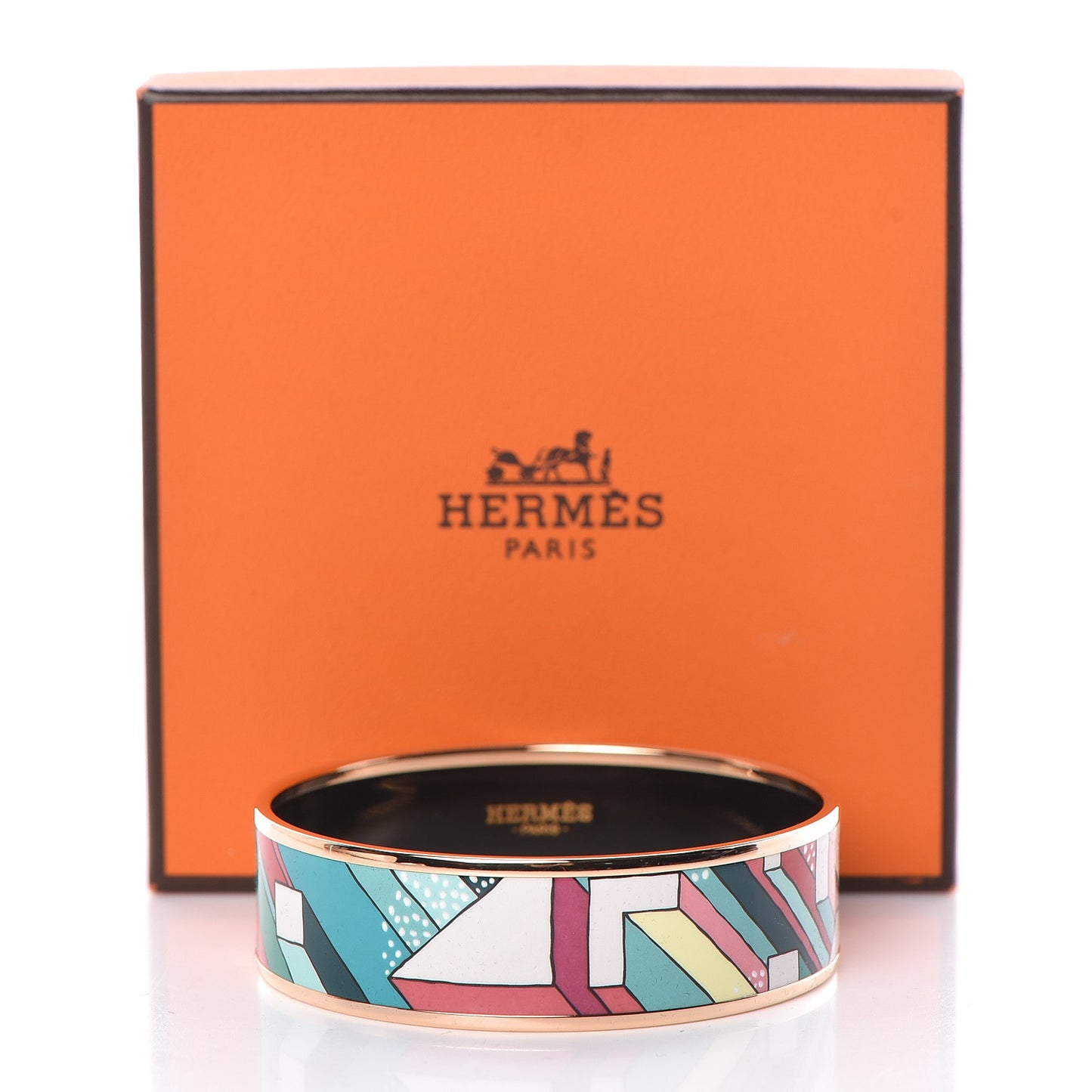 Enamel Printed On A Summer Day Wide Bracelet 62 Baroque