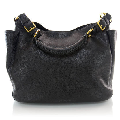 Prada Vitello Daino Hobo Black 3 of 9