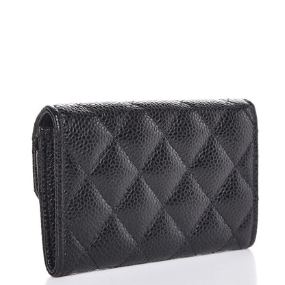 Chanel Caviar Quilted Flap Card Holder Black 3 of 9