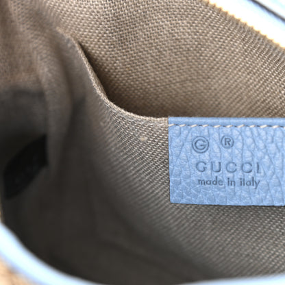 Gucci Monogram Mini Bree Messenger Bag Beige Mineral Blue 13 of 14
