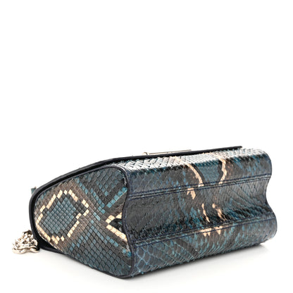 Louis Vuitton Snakeskin Twist Shoulder Bag PM Blue Multicolor 5 of 11