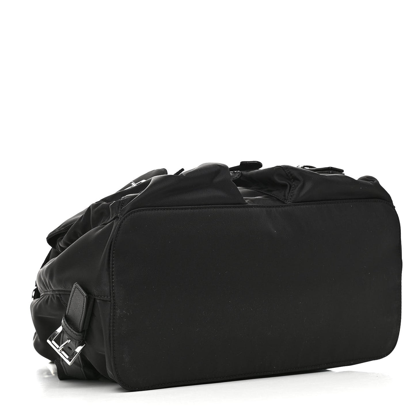 Tessuto Nylon Saffiano Medium Backpack Black