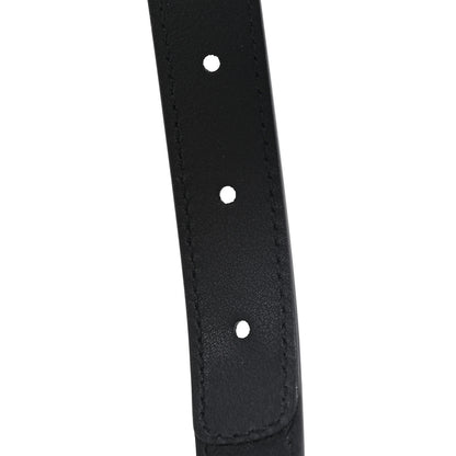 Gucci GG Supreme Monogram Matte Plutone Calfskin Double G 20mm Belt 120 48 Beige Ebony Black 4 of 4
