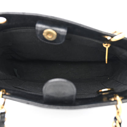 Chanel Caviar Quilted Petit Shopping Tote PST Black 5 of 13