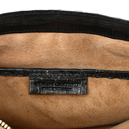 Nancy Gonzalez Crocodile Chain Flap Shoulder Bag Black 7 of 10