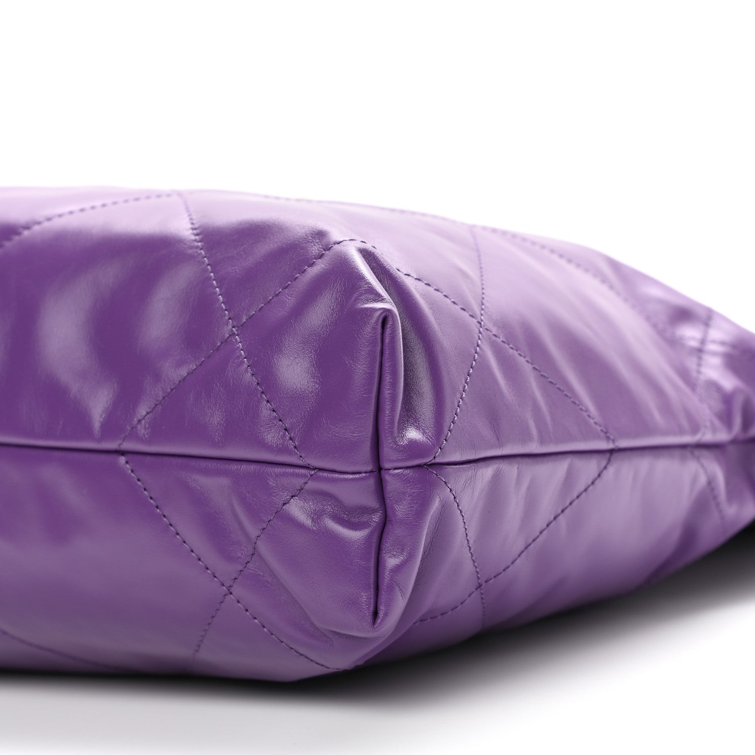 Chanel Shiny Calfskin Quilted Small Chanel 22 Purple 10 of 11
