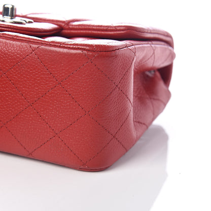 Chanel Caviar Quilted Mini Square Flap Red 9 of 9