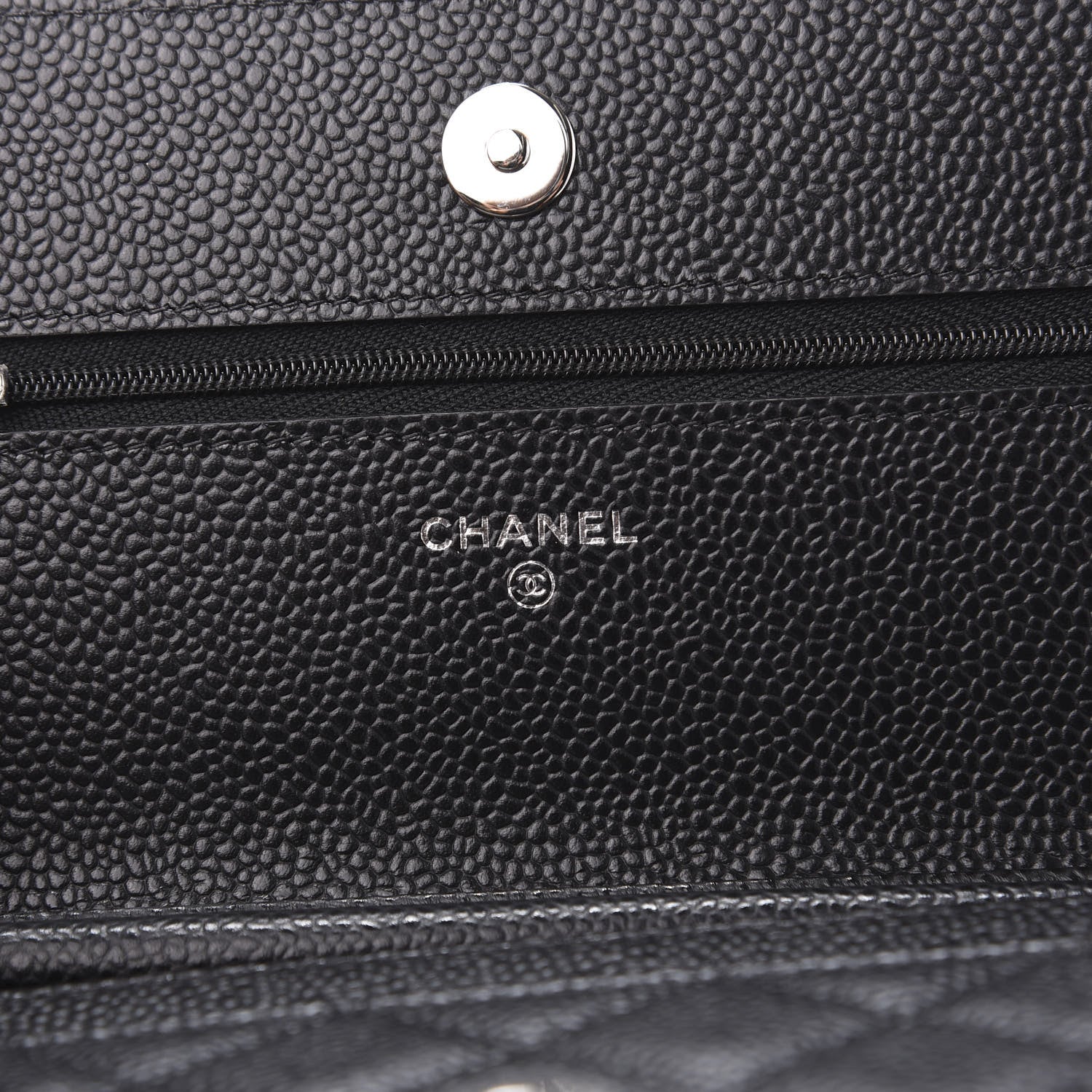 Chanel Caviar Quilted Wallet On Chain WOC Black 6 of 12