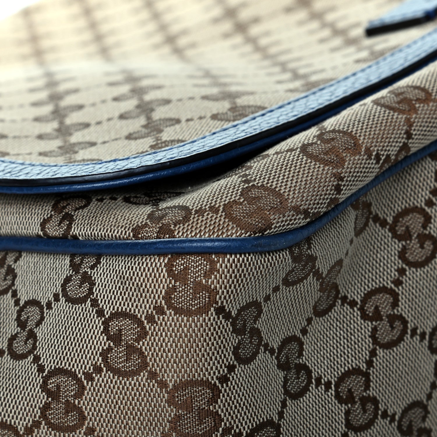 Gucci Monogram Convertible Diaper Bag Blue 5 of 9