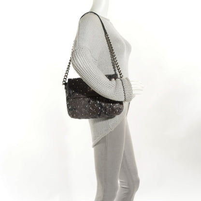 Marc Jacobs Python Embossed Stardust The Large Single Flap Grey 2 of 9