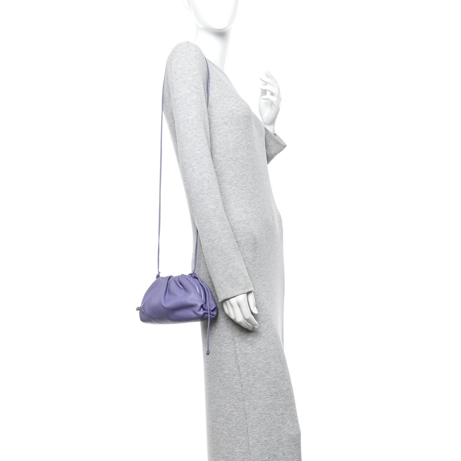 Bottega Veneta Butter Calfskin The Mini Pouch Lavender 2 of 9