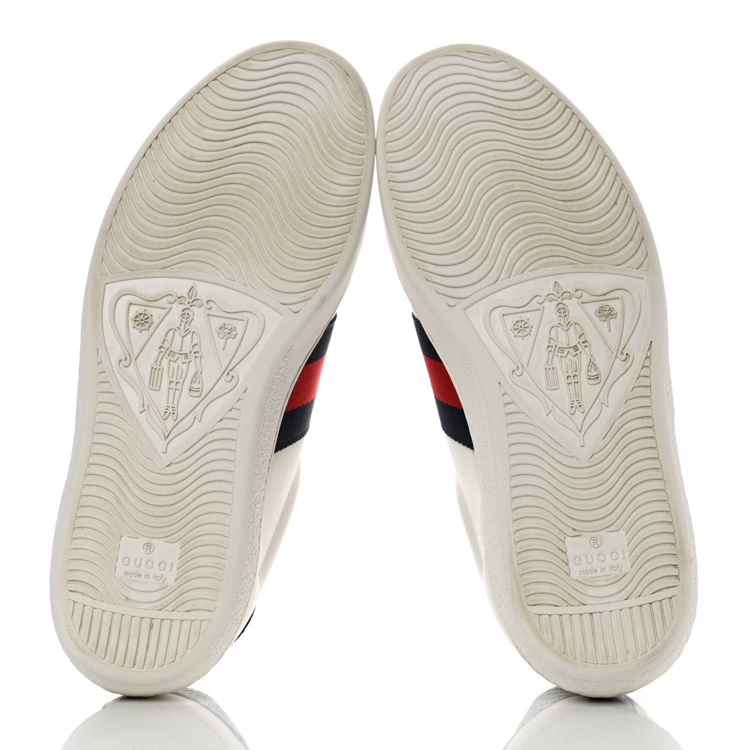 Gucci Miro Soft Calfskin Ayers Web Mens Ace Sneakers 7 White Blue 5 of 10