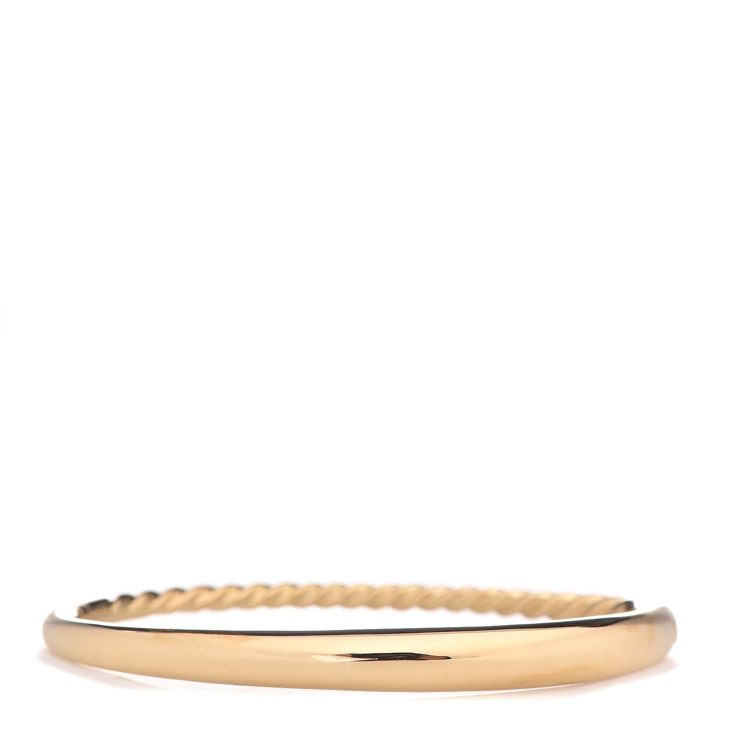David Yurman 18K Yellow Gold 6.5mm Pure Form Smooth Bracelet 3 of 5