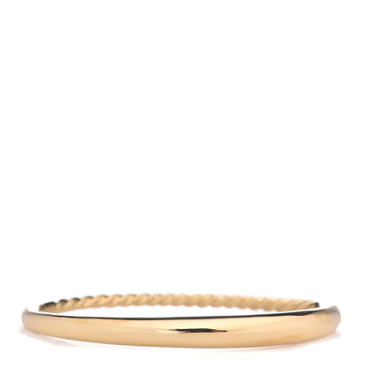 David Yurman 18K Yellow Gold 6.5mm Pure Form Smooth Bracelet 3 of 5