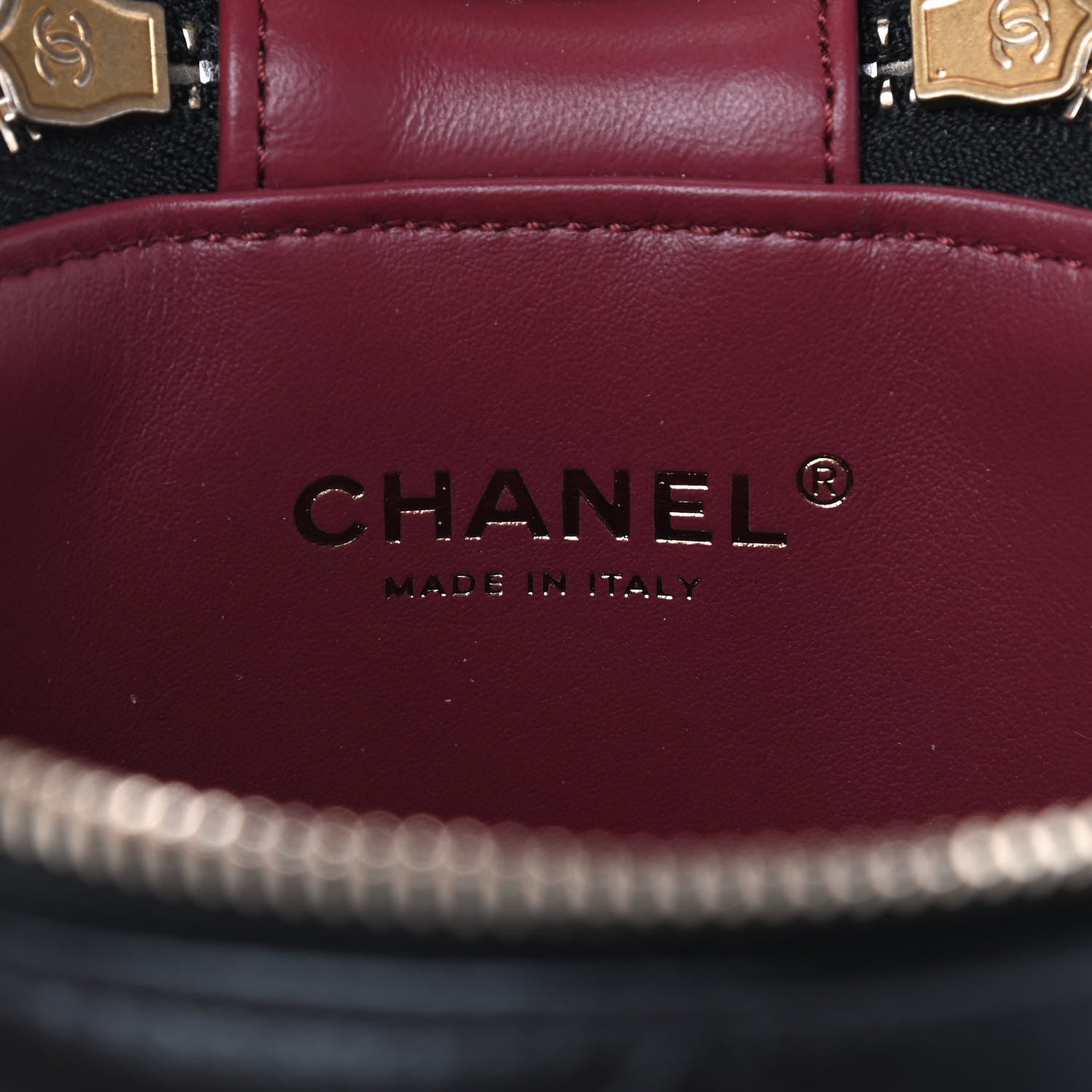 Chanel Lambskin Quilted Side Note Vanity Black 6 of 11