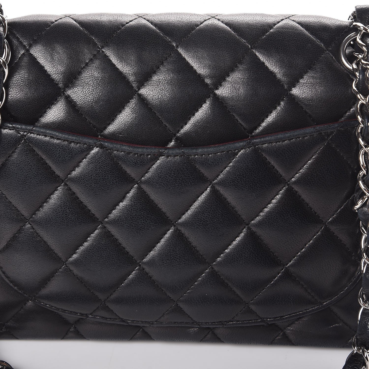 Chanel Lambskin Quilted Small Double Flap Black 8 of 16