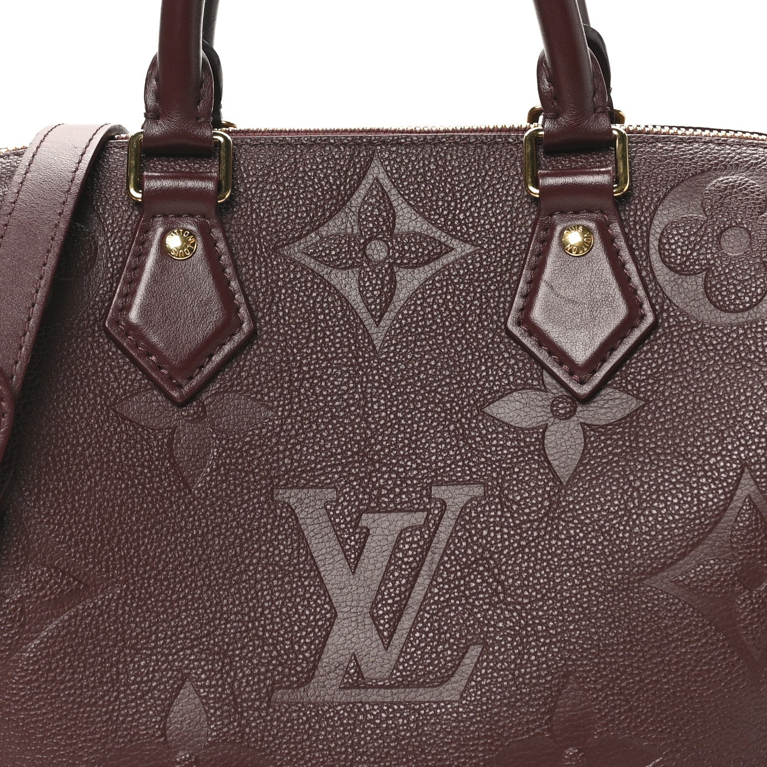 Louis Vuitton Empreinte Monogram Giant Speedy Bandouliere 25 Wine 7 of 9