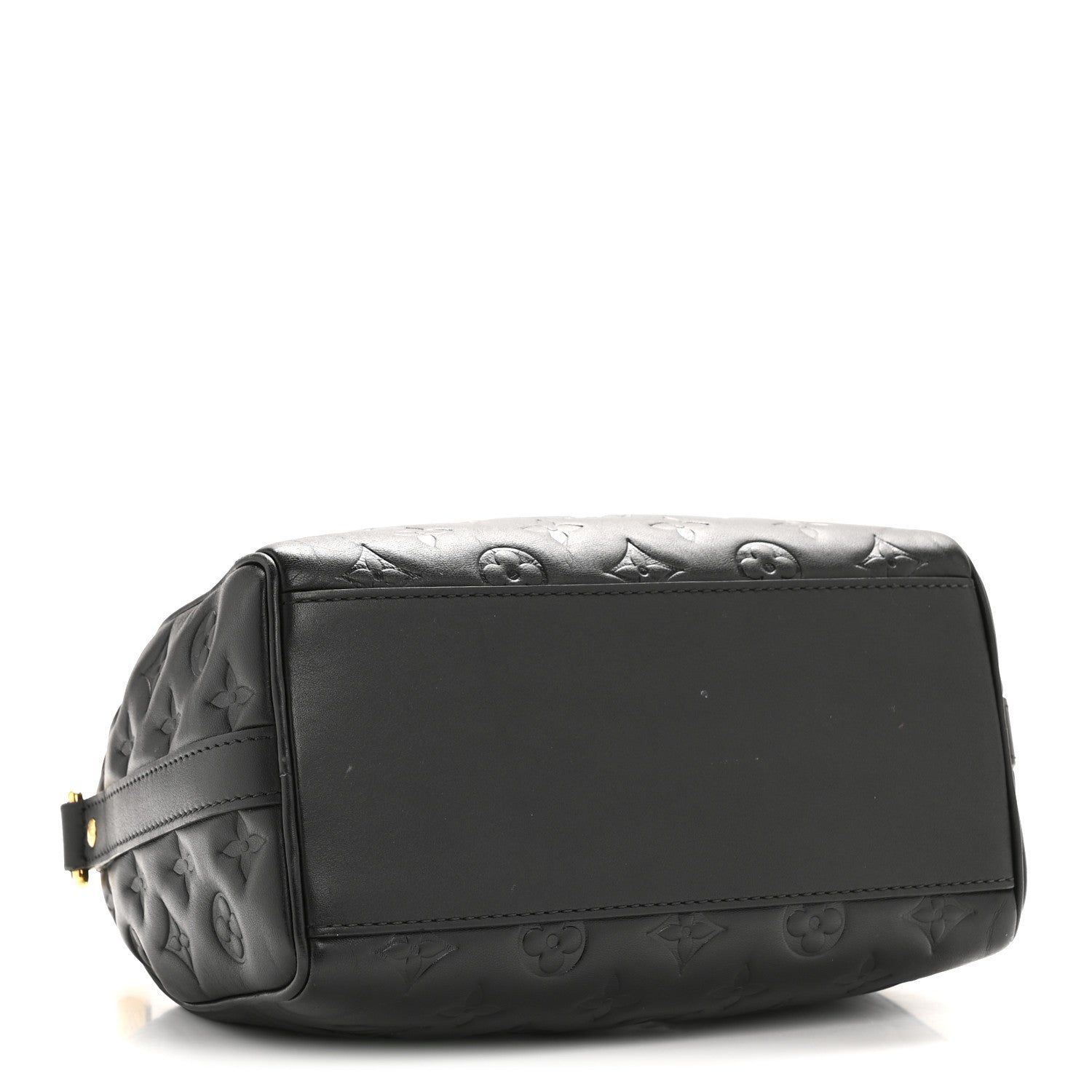 Louis Vuitton Lambskin Embossed Monogram Speedy 22 Bandouliere Black 4 of 12