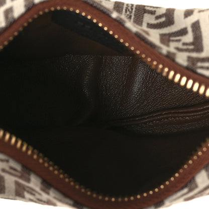 Fendi Fabric Jacquard FF 1974 Nano Fendigraphy Hobo Charm Beige 5 of 10