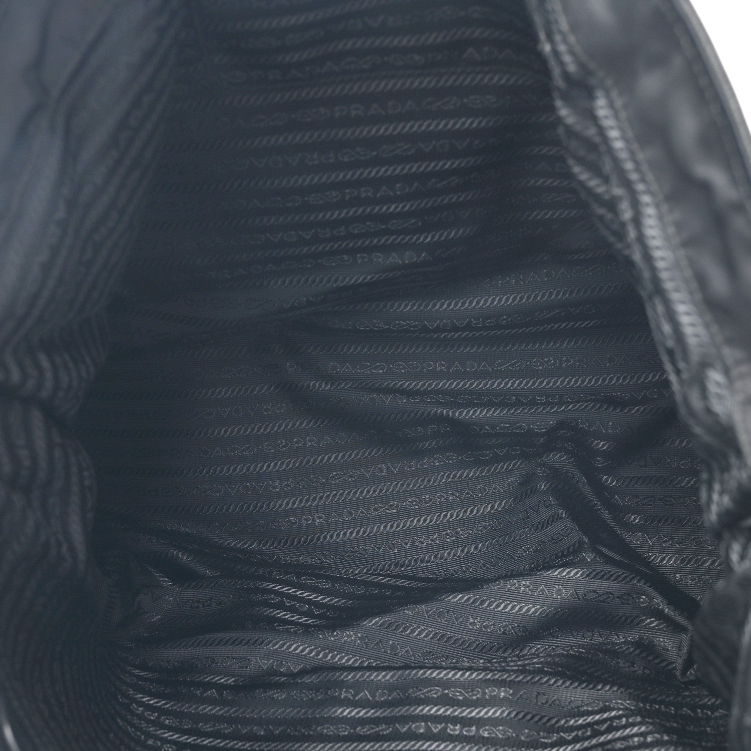 Prada Tessuto Nylon Saffiano Tote Black 5 of 11