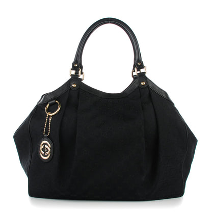 Gucci Monogram Large Sukey Tote Black 1 of 7