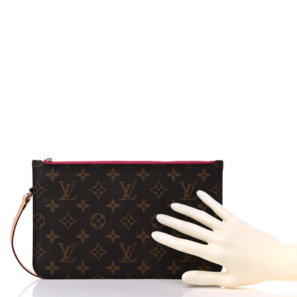 Louis Vuitton Monogram Neverfull MM GM Pochette Cherry 2 of 7